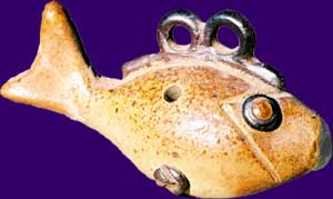Sifflet globulaire en forme de poisson
Marcel Dupont vers 1960
La Borne (18)